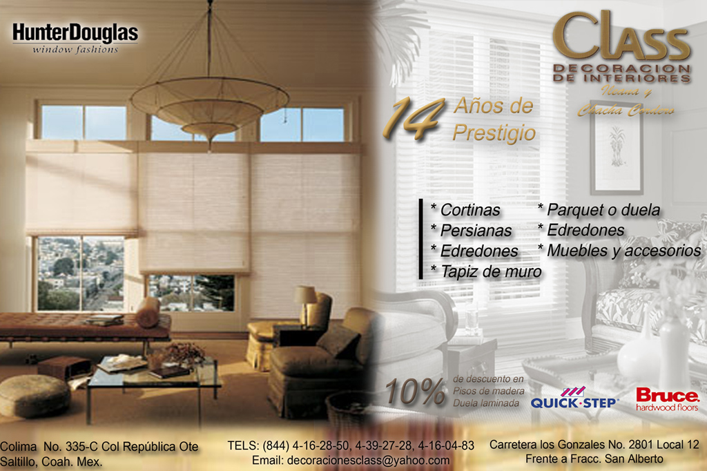 Flyer Class Decoración