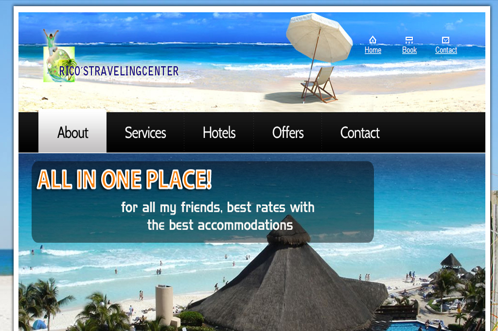 Página web Ricos Traveling