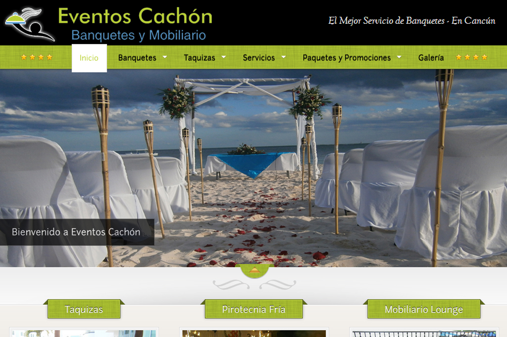 Página Web Eventos Cachón