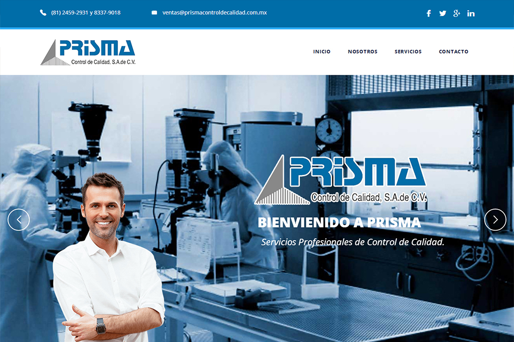 Página web Prisma