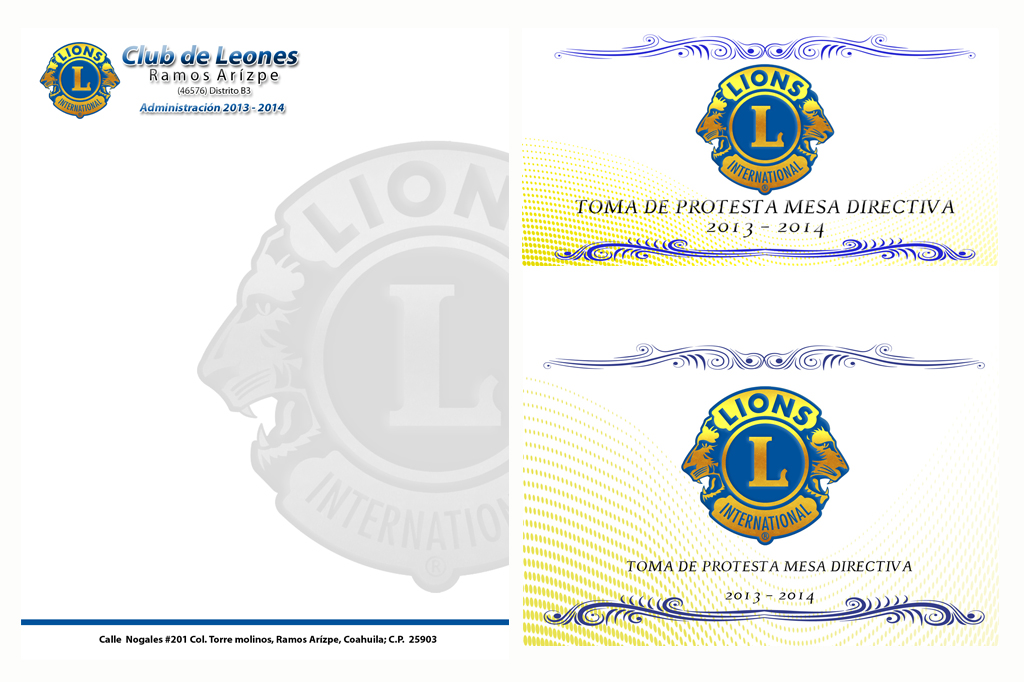 Diseño Imagen Institucional Club de Leones