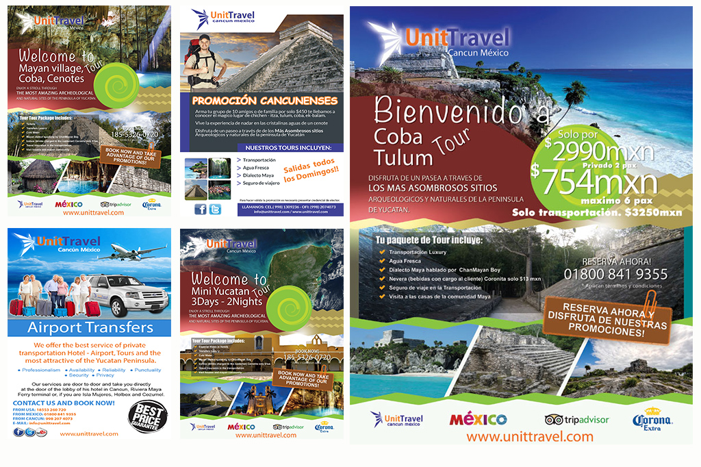 Diseño de Flyers UnitTravel