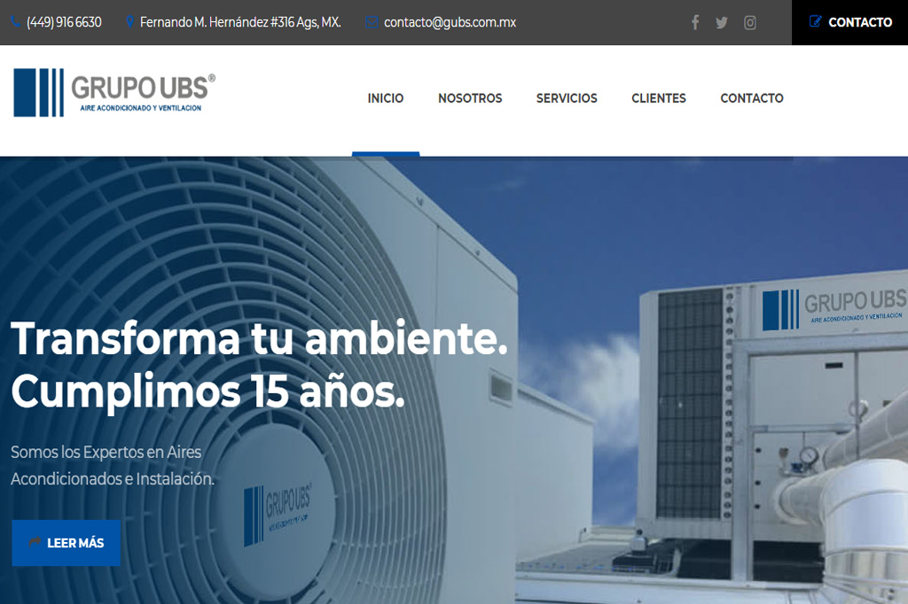 Página web Grupo UBS